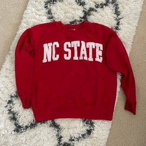Red NC State Crewneck